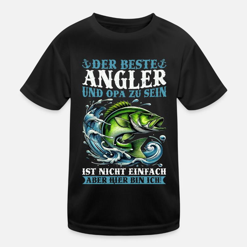 Pêcheur Canne à pêche Drôle Pêcheur Hobby Pêcheur T-shirt sport Enfant