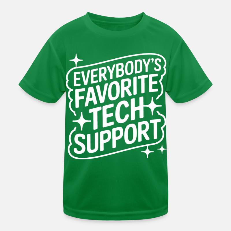 Support technique Informatique T-shirt sport Enfant