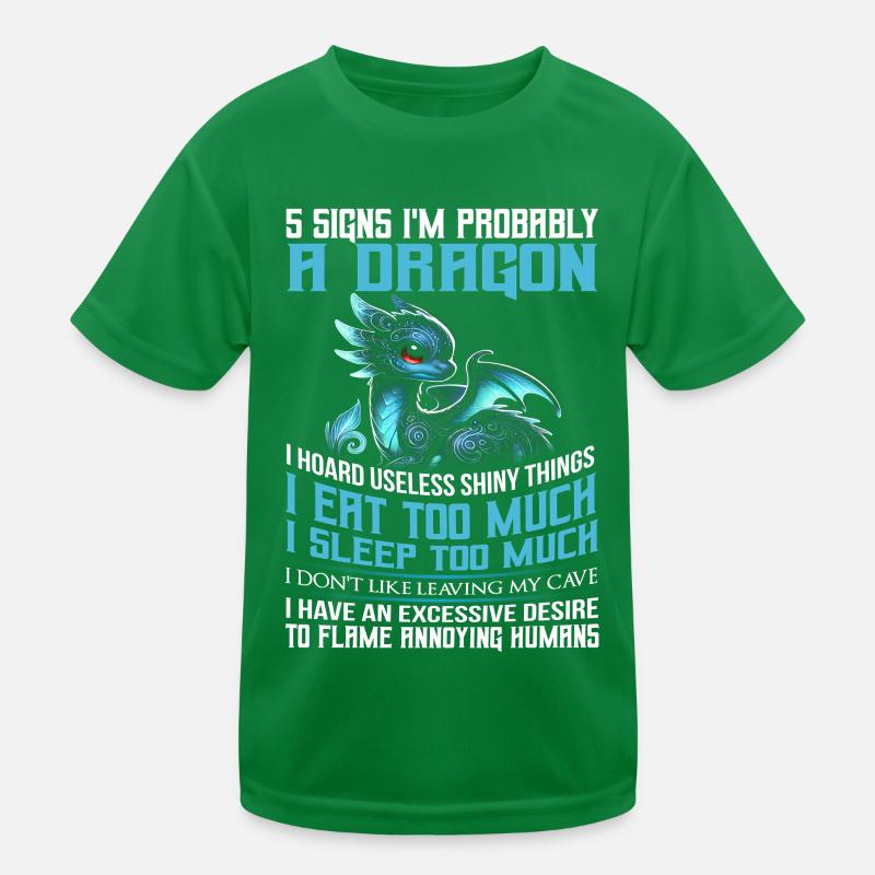 Dragon Créatures Dragon Médiéval T-shirt sport Enfant