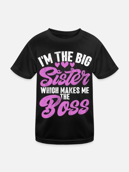 Sister Brother Matching Siblings Twins - Kids Functional T-Shirt - black - Front