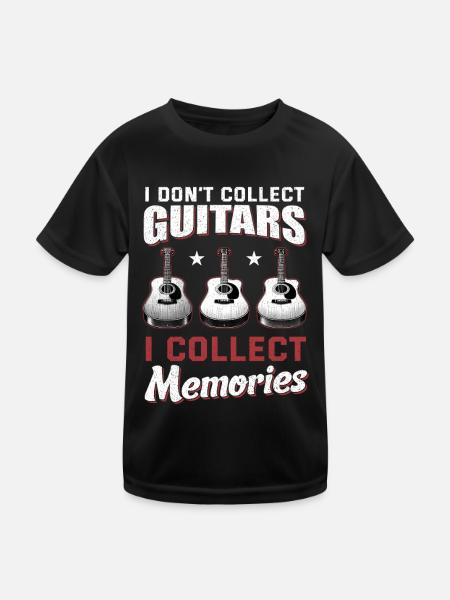 Guitarist Guitarist Musician Guitar Music - Kids Functional T-Shirt - black - Front