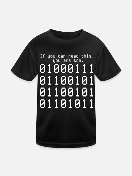 Programmierer Computercodierungssoftwareentwickler - Kinder Funktions-T-Shirt - Schwarz - Vorne