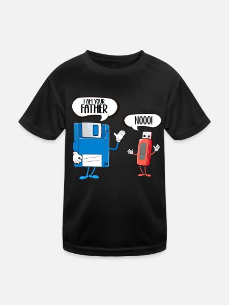 Programmeur, Codage informatique, Développeur de logiciels - T-shirt sport Enfant - noir - Devant