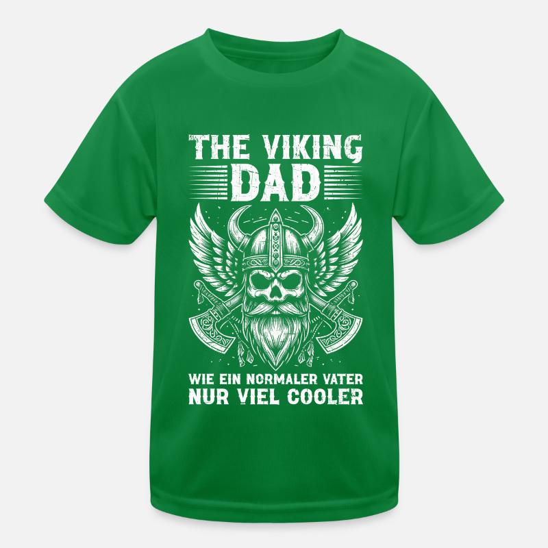 Wikinger Papa Vatertag Vaterschaft Elternteil Kinder Funktions-T-Shirt