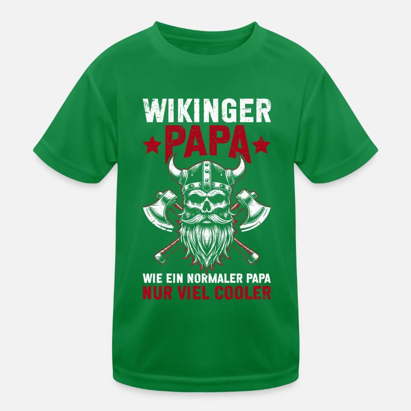Wikinger Papa Vatertag Vaterschaft Elternteil Kinder Funktions-T-Shirt