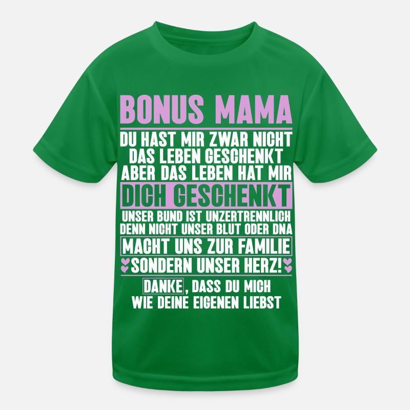Bonus Mama Muttertag Mutterschaft Mama Elternteil Kinder Funktions-T-Shirt