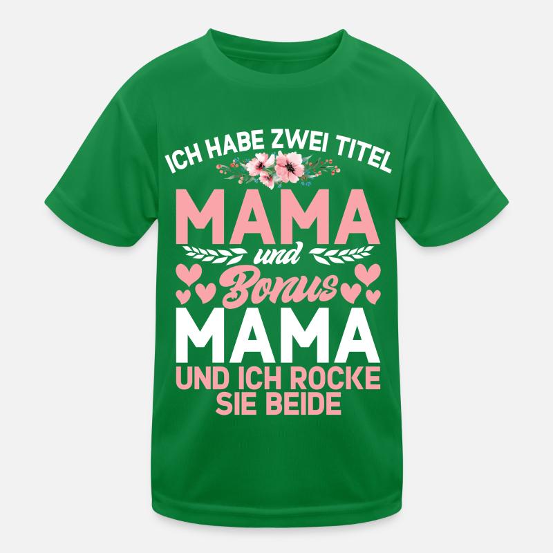 Bonus Mama Muttertag Mutterschaft Mama Elternteil Kinder Funktions-T-Shirt