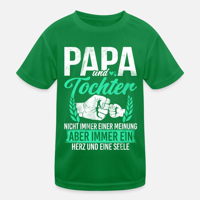 Papa Tochter Vatertag Vaterschaft Elternteil Kinder Funktions-T-Shirt