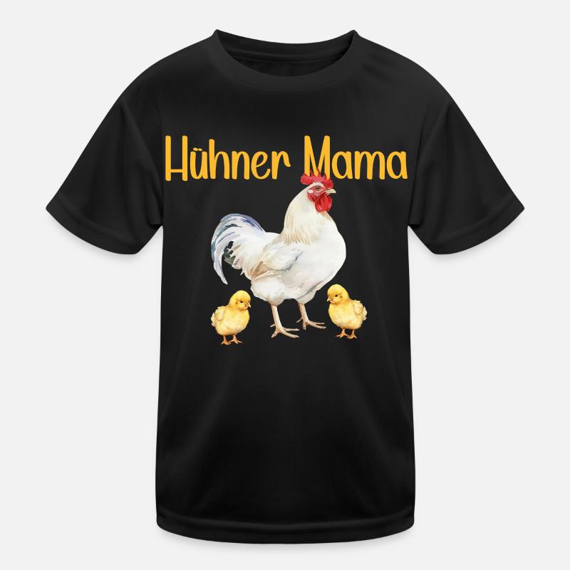 Hühner Mama Muttertag Mutterschaft Elternteil Kinder Funktions-T-Shirt
