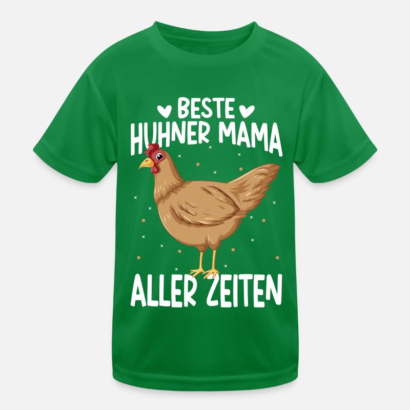 Hühner Mama Muttertag Mutterschaft Elternteil Kinder Funktions-T-Shirt