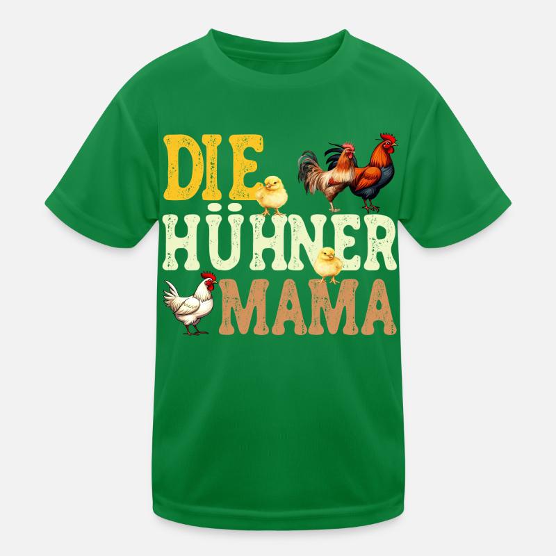Hühner Mama Muttertag Mutterschaft Elternteil Kinder Funktions-T-Shirt