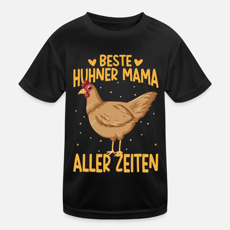 Hühner Mama Muttertag Mutterschaft Elternteil Kinder Funktions-T-Shirt
