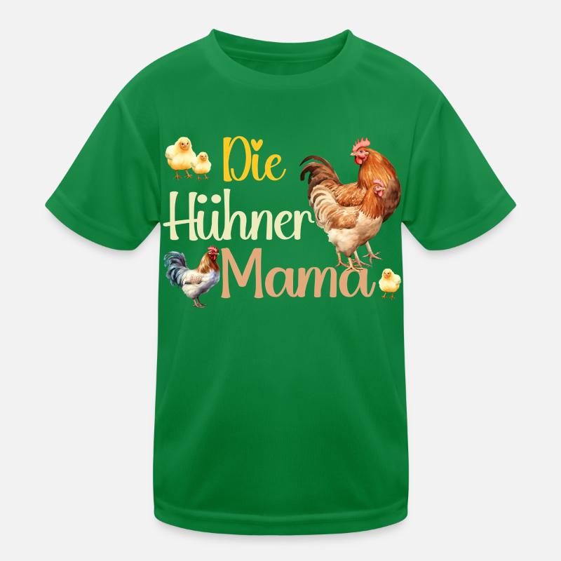 Hühner Mama Muttertag Mutterschaft Elternteil Kinder Funktions-T-Shirt