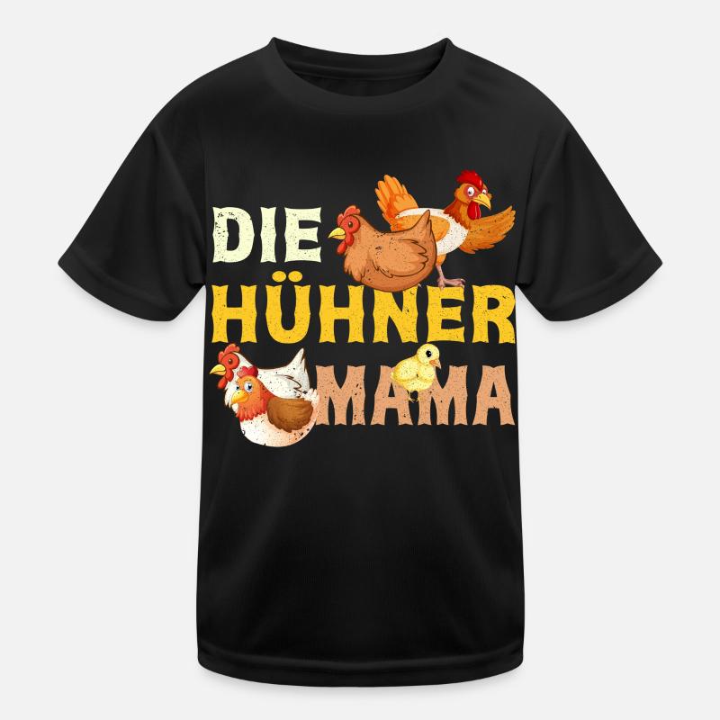 Hühner Mama Muttertag Mutterschaft Elternteil Kinder Funktions-T-Shirt