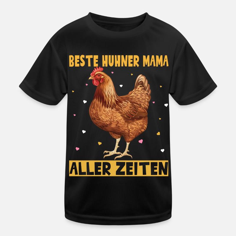 Hühner Mama Muttertag Mutterschaft Elternteil Kinder Funktions-T-Shirt