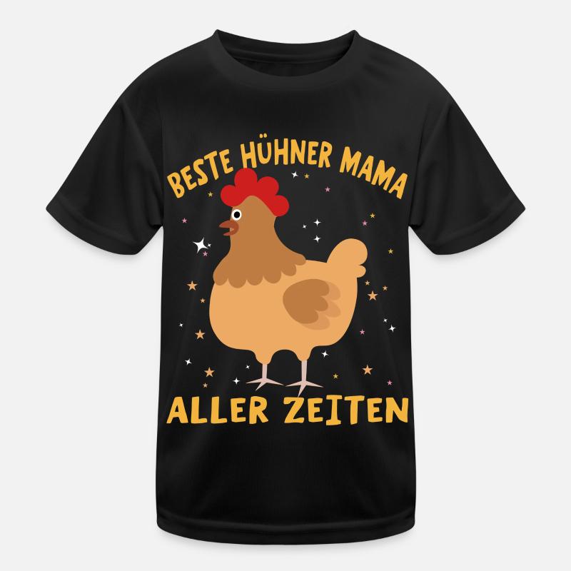 Hühner Mama Muttertag Mutterschaft Elternteil Kinder Funktions-T-Shirt