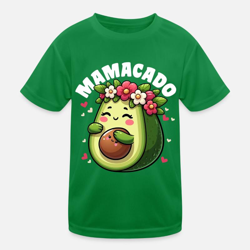 Mamacado Avocado Liebhaberin Muttertag Kinder Funktions-T-Shirt