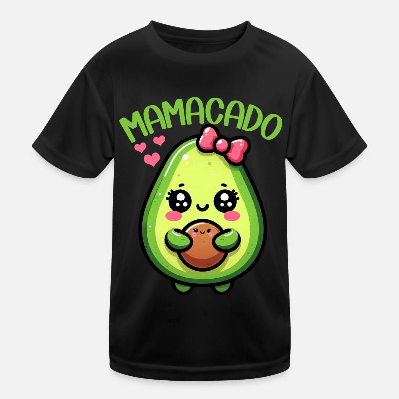 Mamacado Avocado Liebhaberin Muttertag Kinder Funktions-T-Shirt