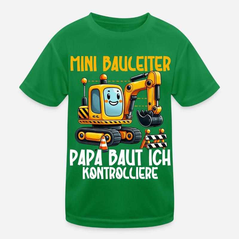 Children Construction Manager Project Manager Contractor Kids Functional T-Shirt