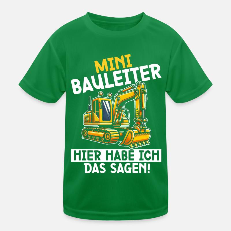 Children Construction Manager Project Manager Contractor Kids Functional T-Shirt