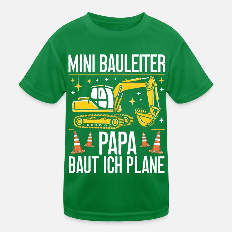 Kinder Bauleiter Projektleiter Bauunternehmer Kinder Funktions-T-Shirt