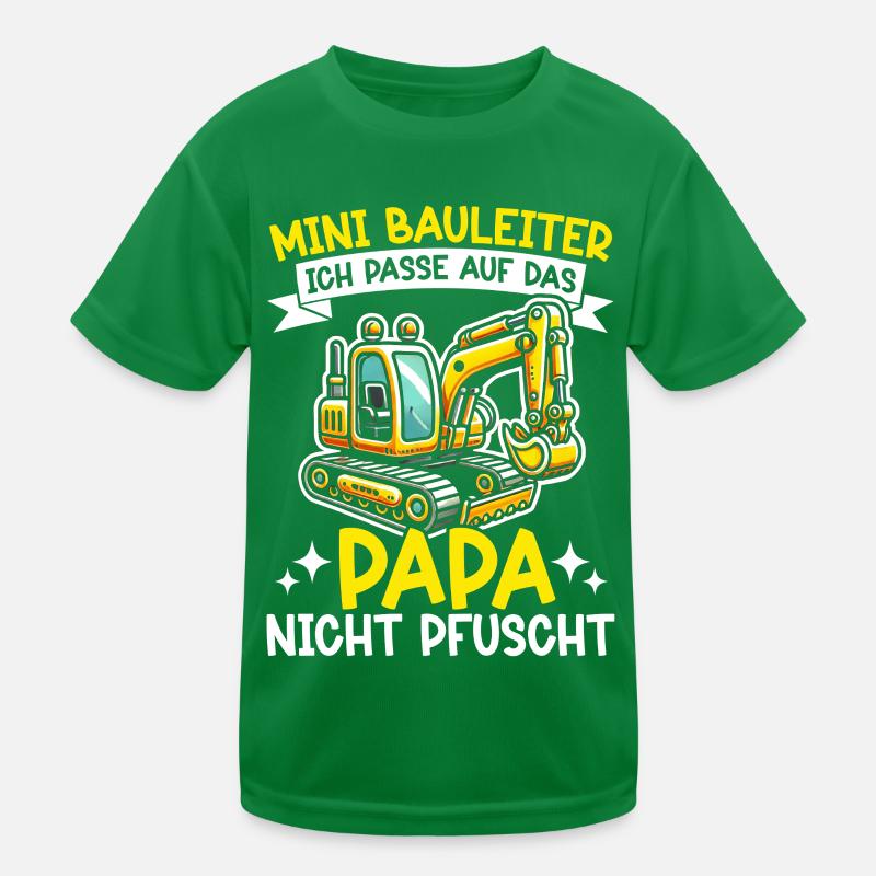 Children Construction Manager Project Manager Contractor Kids Functional T-Shirt
