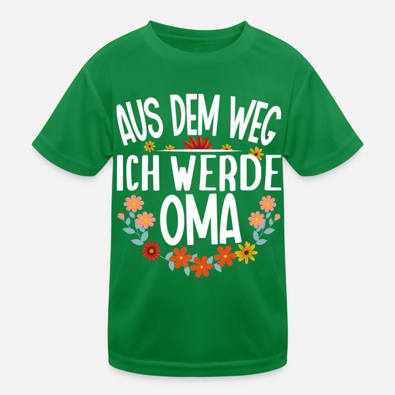 Ich Werde Oma Großmama Pensionierte Großmutter Kinder Funktions-T-Shirt