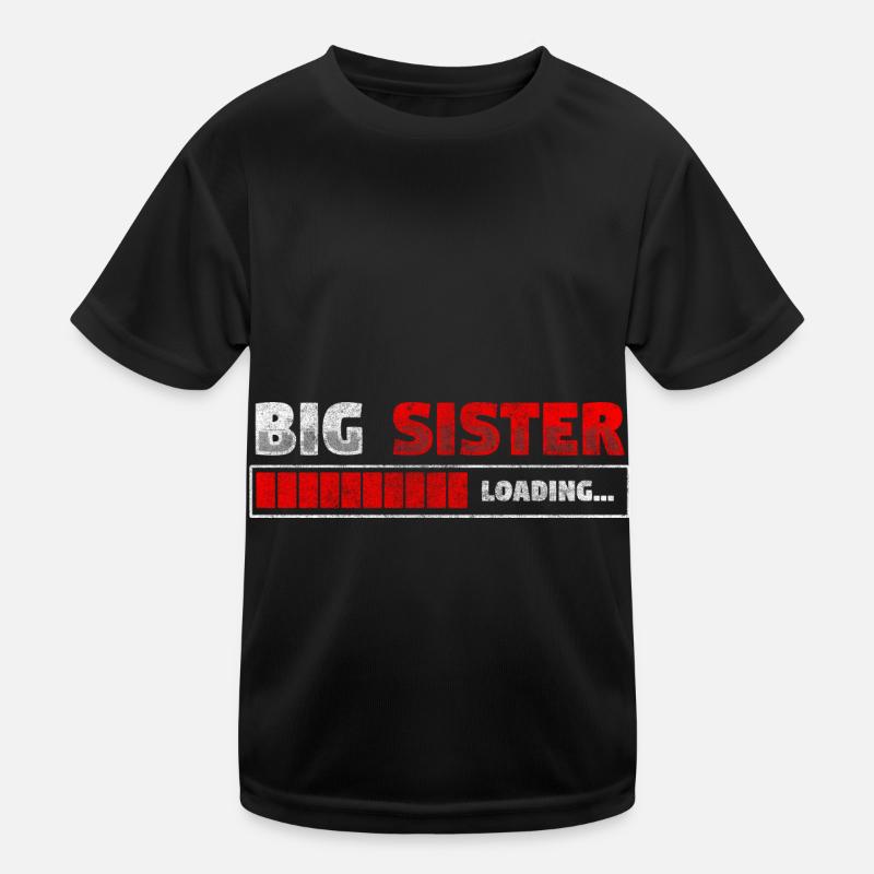 Frères et sœurs Petite sœur enceinte T-shirt sport Enfant
