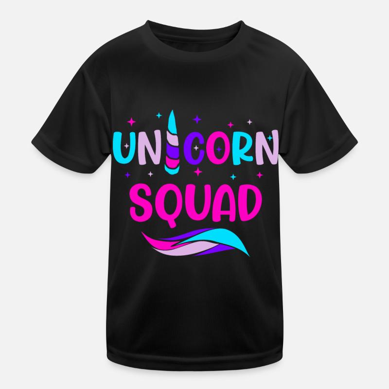 Einhorn Einhörner Gruppe Kinder Funktions-T-Shirt