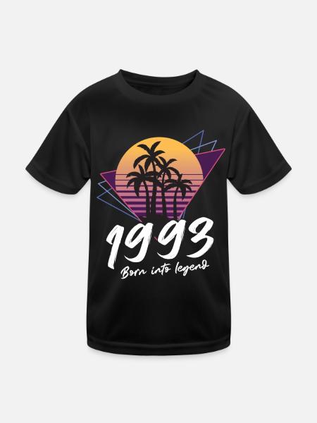 SW 1993 né dans la légende - T-shirt sport Enfant - noir - Devant