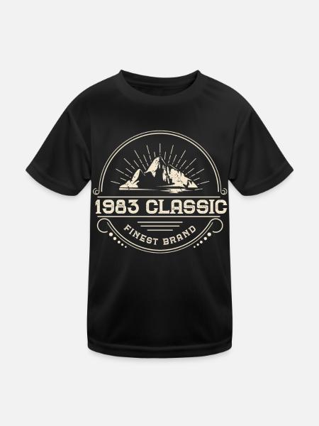 BC 1983 Classic feinste Marke - Kinder Funktions-T-Shirt - Schwarz - Vorne