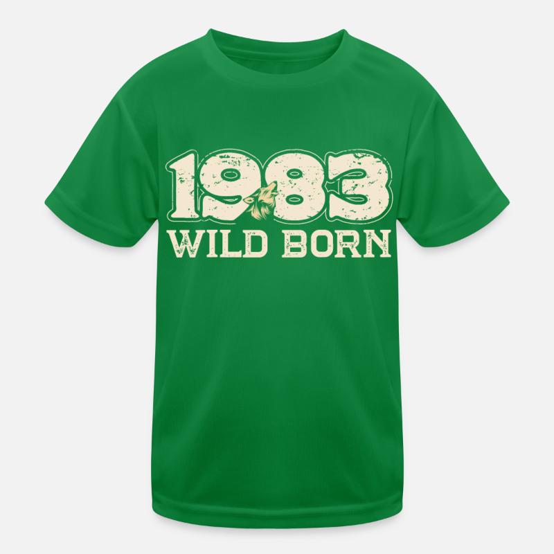 BC 1983 Wild geboren Kinder Funktions-T-Shirt