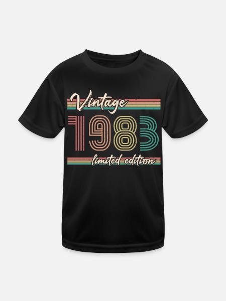ST 1983 Darkline millésime - T-shirt sport Enfant - noir - Devant