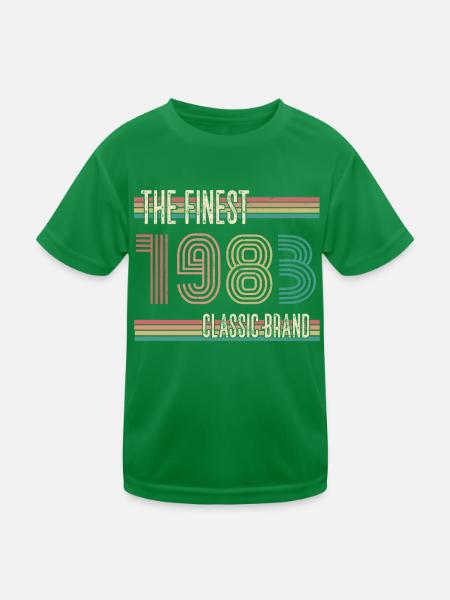 ST 1983 La plus belle marque classique - T-shirt sport Enfant - vert - Devant