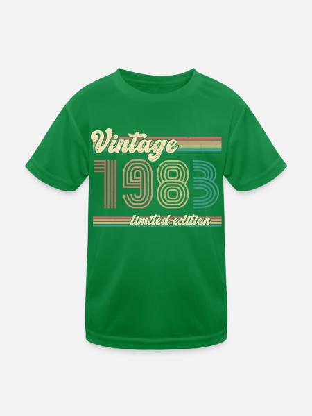 ST 1983 Vintage édition limitée - T-shirt sport Enfant - vert - Devant