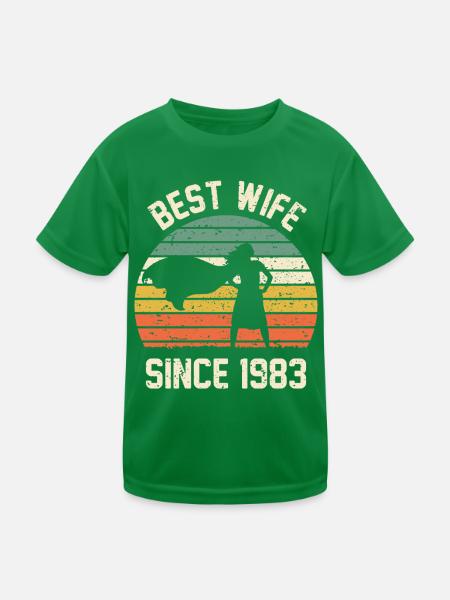 Meilleure épouse depuis 1983 - T-shirt sport Enfant - vert - Devant