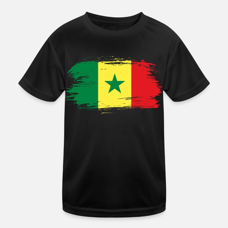 Drapeau drapeau sénégalais T-shirt sport Enfant
