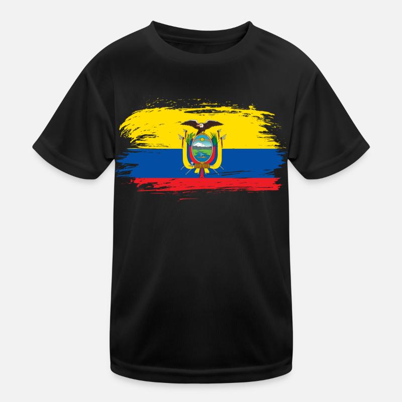 Ecuador Fahne Flagge Kinder Funktions-T-Shirt