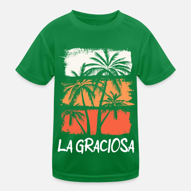 La Graciosa Été Soleil Plage Palmiers de mer T-shirt sport Enfant