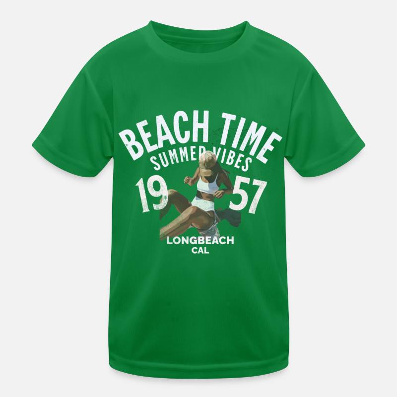 Strandzeit LongBeach Kinder Funktions-T-Shirt