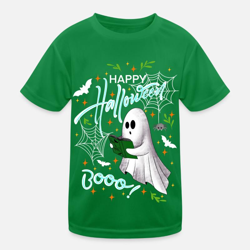 Happy Halloween Ghost Kids Functional T-Shirt