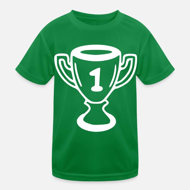 Cup Drawing Win Sketch White Kids Functional T-Shirt