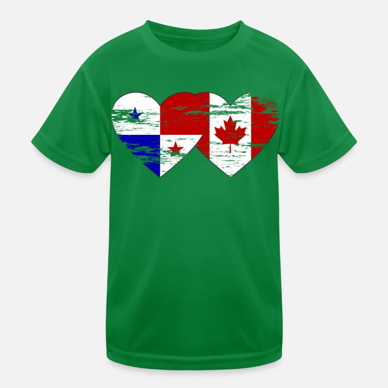 Drapeau du Panama Canada utilisé T-shirt sport Enfant