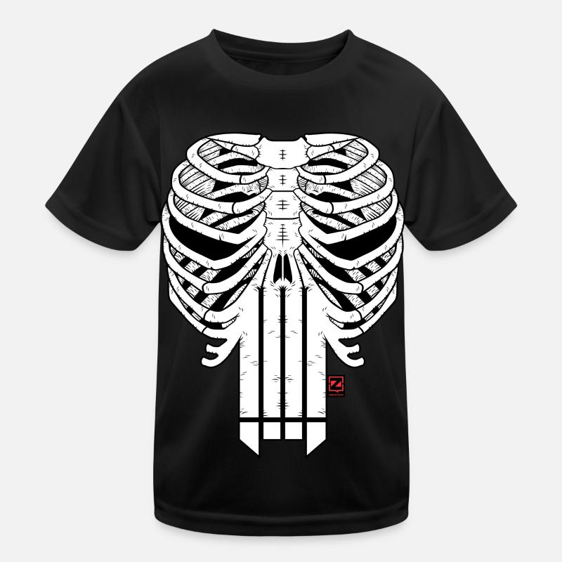 HARDCORE HORROR SHOW SKULL Kids Functional T-Shirt