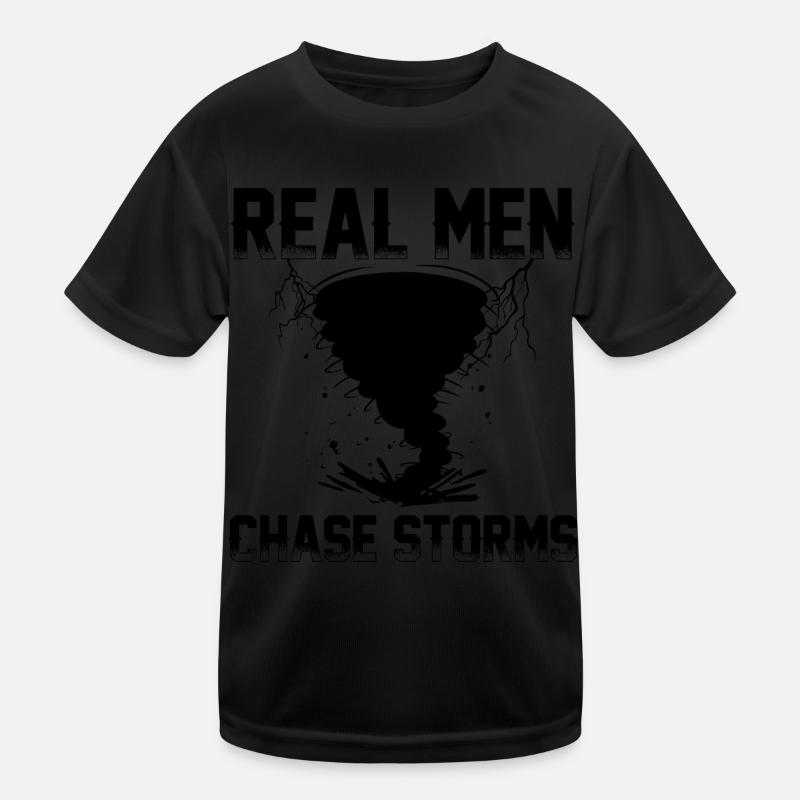 Sturmjäger Geschenke | Unwetter Sturm Jäger Blitz Kinder Funktions-T-Shirt