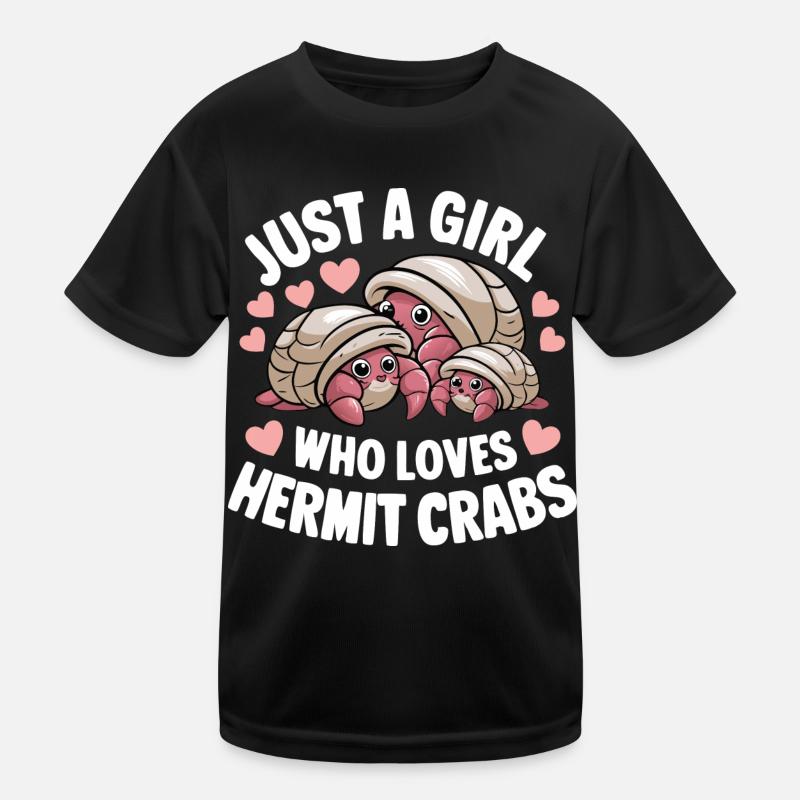 Crab Hermit Crab Crab Crab Crab Kids Functional T-Shirt