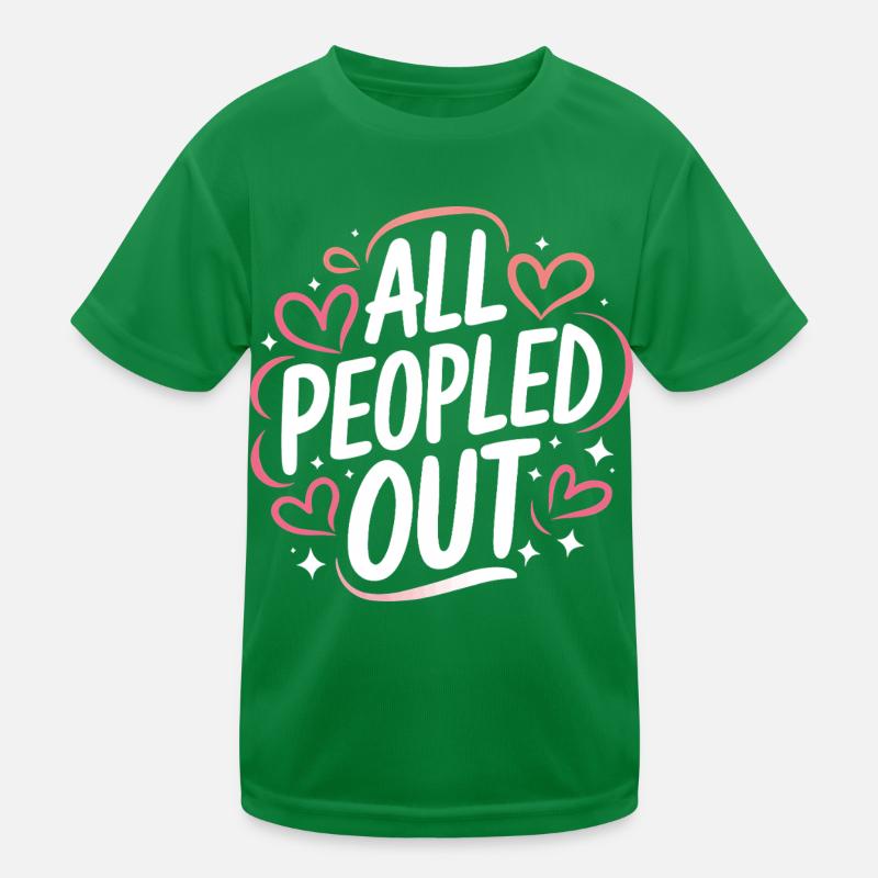 Introvert, antisocial, introvert Kids Functional T-Shirt