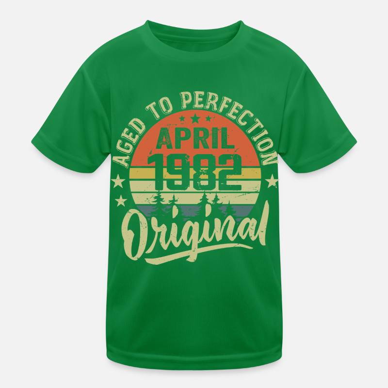 April 1982 Birthday - April 1982 Gift Idea Kids Functional T-Shirt