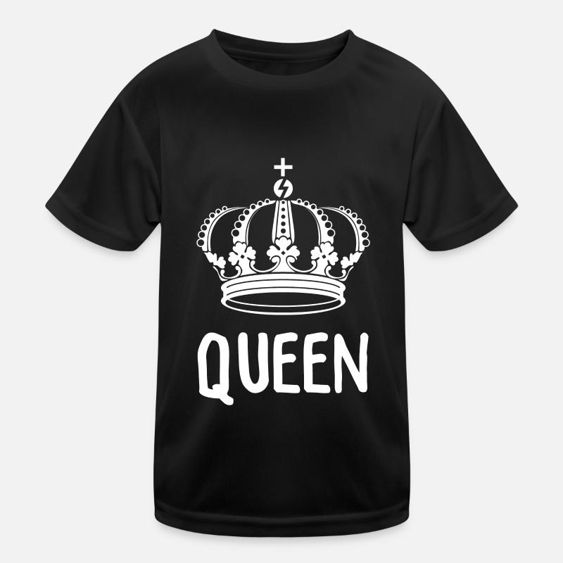 King Queen Partnerlook Kinder Funktions-T-Shirt