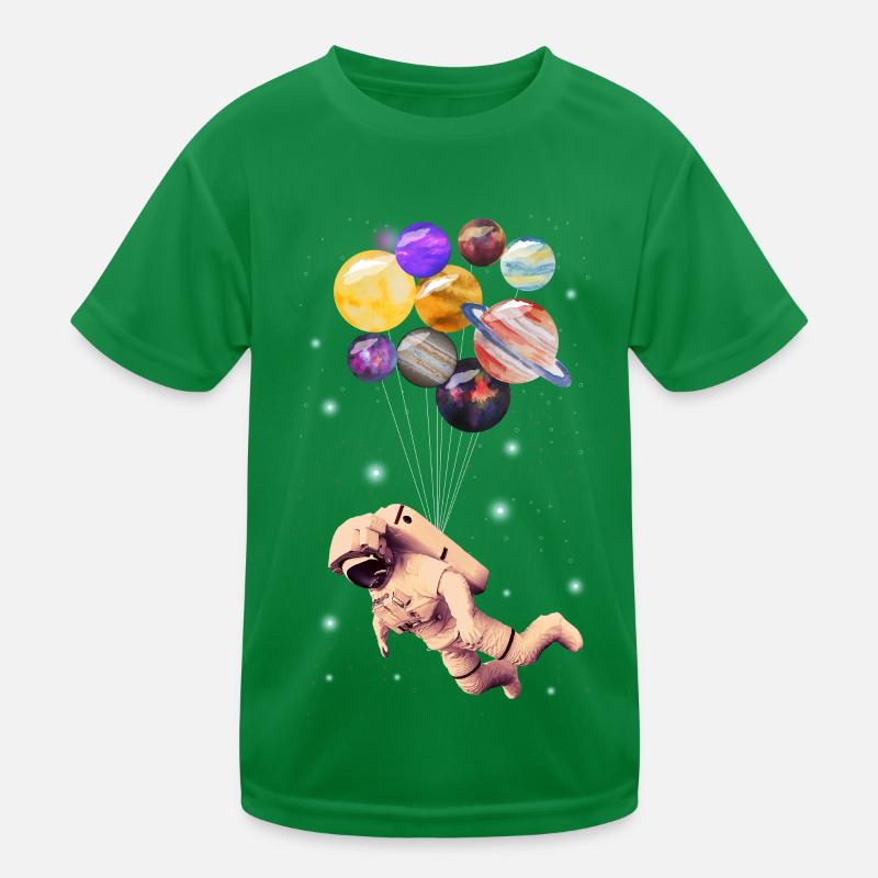 Planetary Astronauts Kids Functional T-Shirt